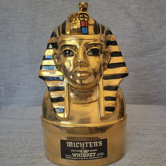 Vintage Michter's King Tutankhamun Whiskey Decanter - Picture 1 of 7